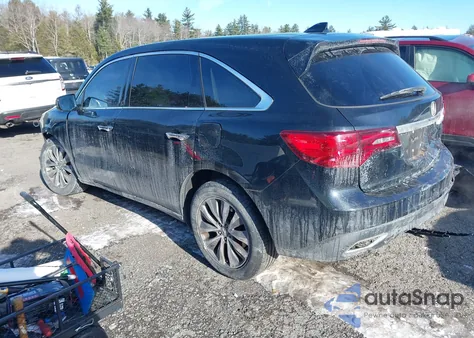 2014 Acura Mdx Technology Package из США, поврежденный, VIN 5FRYD3H46EB007221